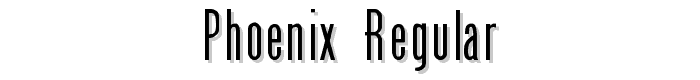 Phoenix Regular font